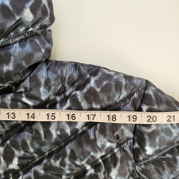 Laundry by Shelli Segal Hooded Down Quilt Puffer Down Animal Print Size 3X - Picture 11 of 14